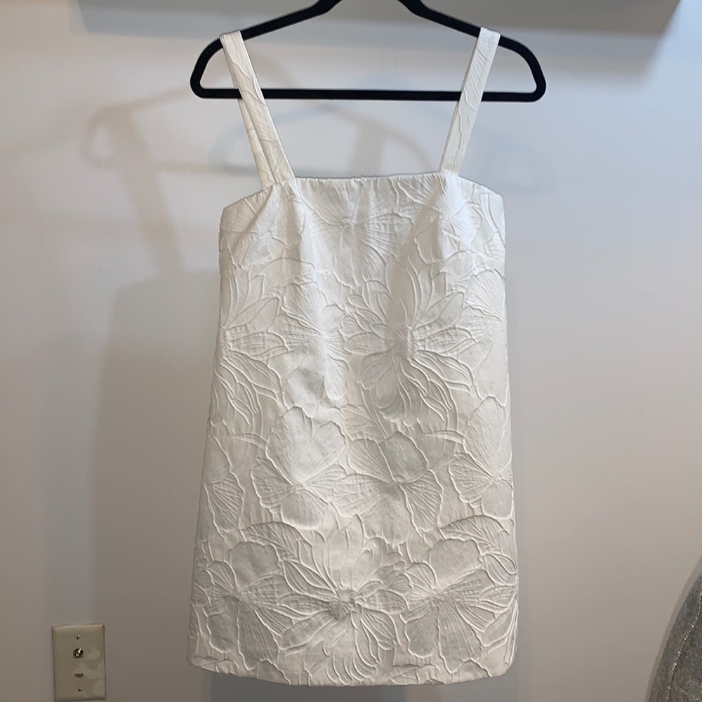 J Crew White Floral Dress